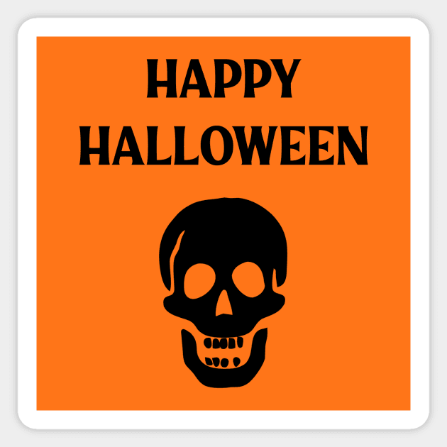 Laughing Skull Happy Haloween Sticker by Cheeky Witch